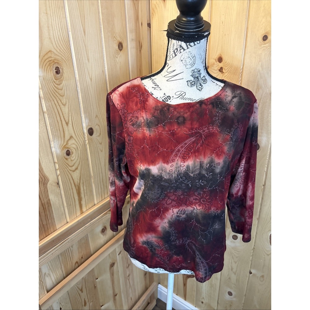 Vintage Y2K Coldwater Creek Whimsigoth Top Fairy Vampire Shirt Medium - Picture 2 of 7